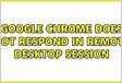 Google Chrome does not respond in Remote Desktop sessio